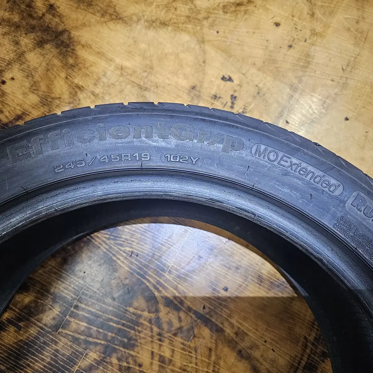 245/45R19,  275/40R19 S클래스 순정 런플랫타이어 4본