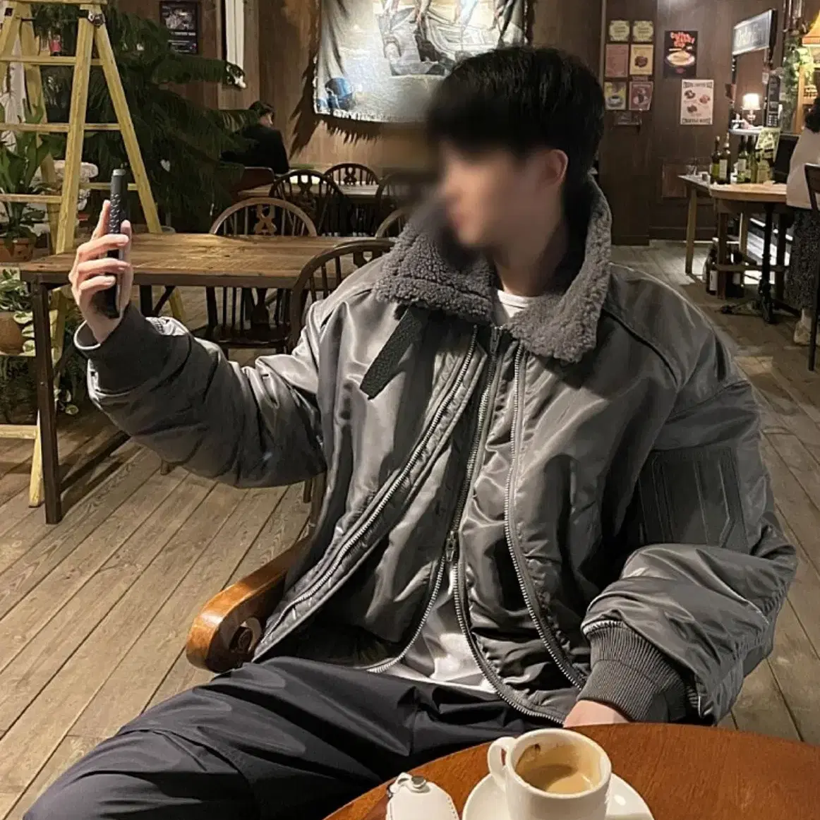 [44]준지 그레이 무스탕 마원