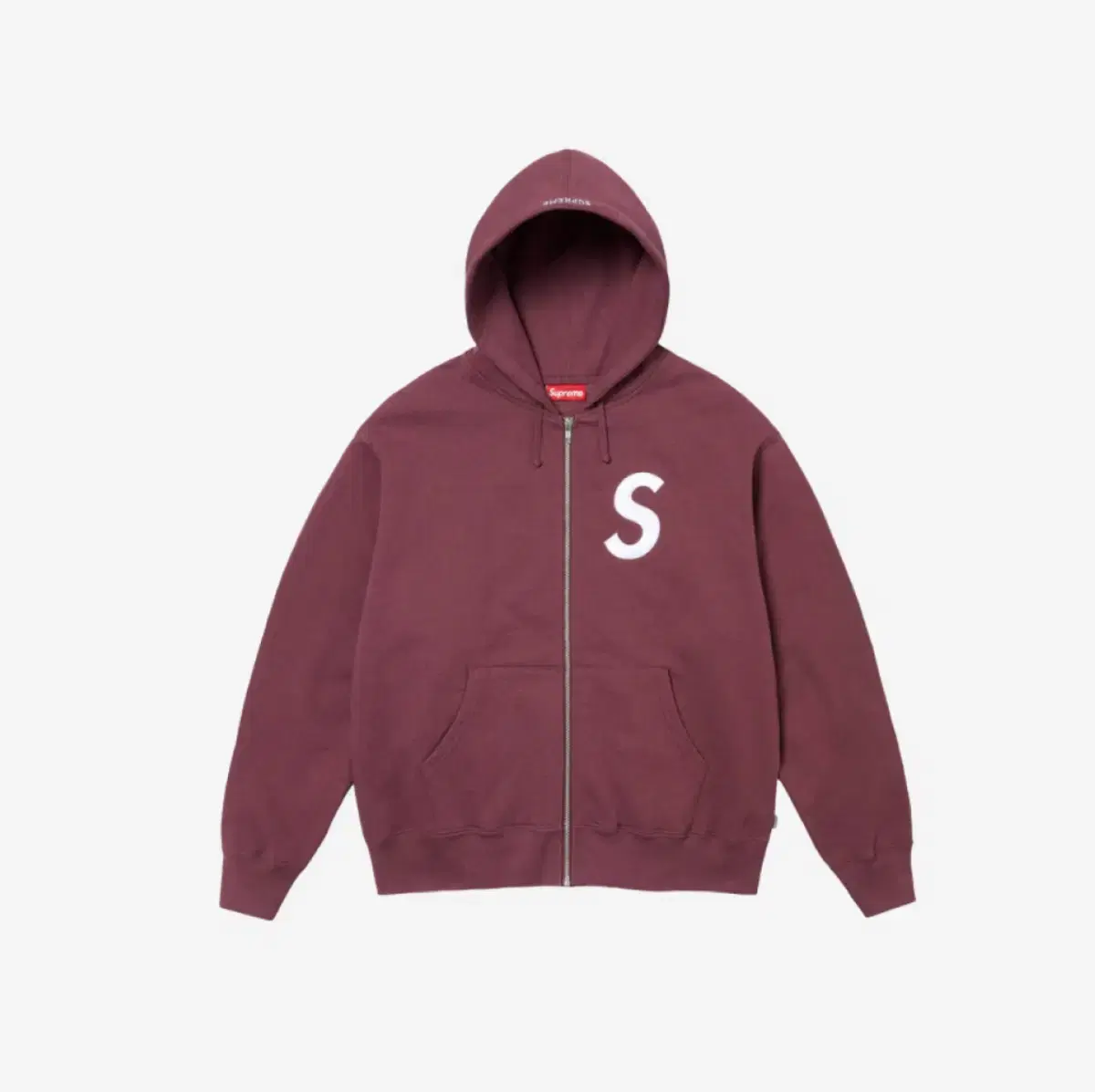 [XL] Supreme s Logo Hoodie Burgundy