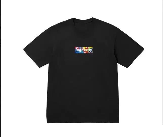 Supreme Box Logo T-shirt Black/White/Gray 2XL