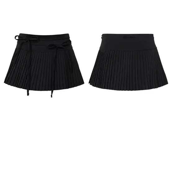 페인오어플레져 스커트 ECHO PLEATS SKIRT black