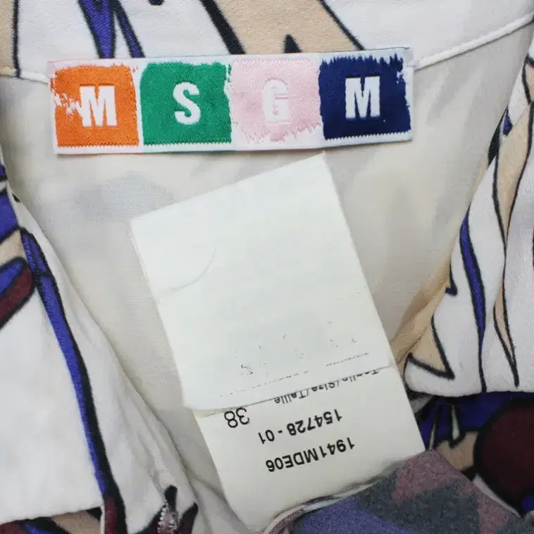 MSGM 여성 55 레이온 머플러 블라우스