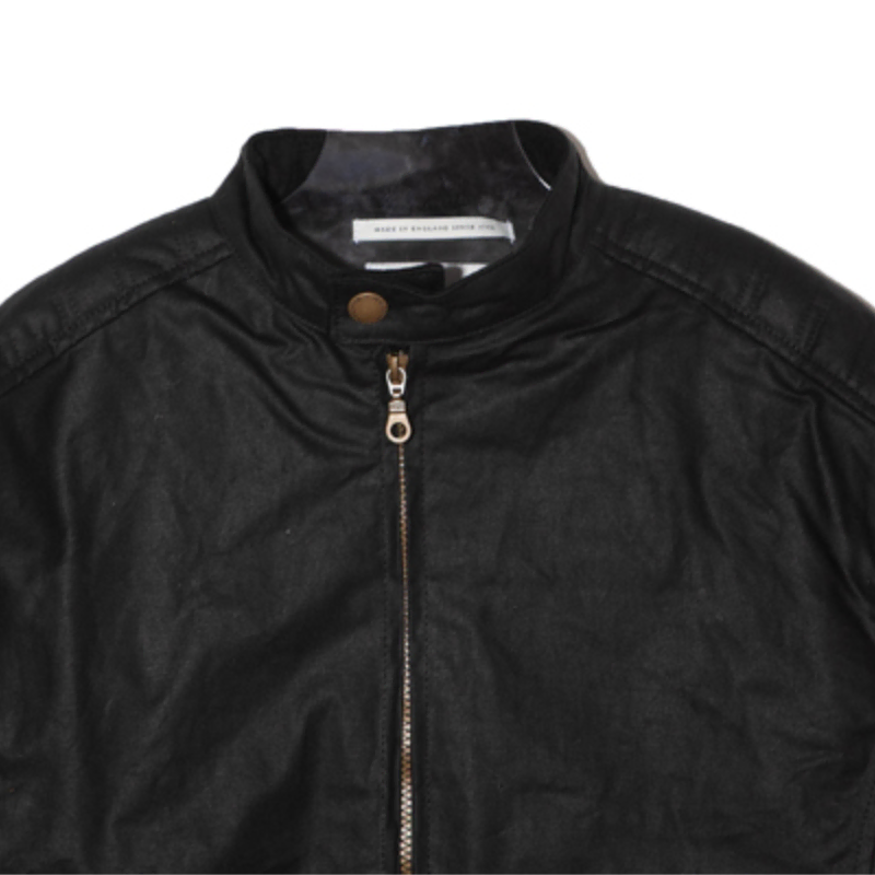 M) peregrine waxed biker jacket