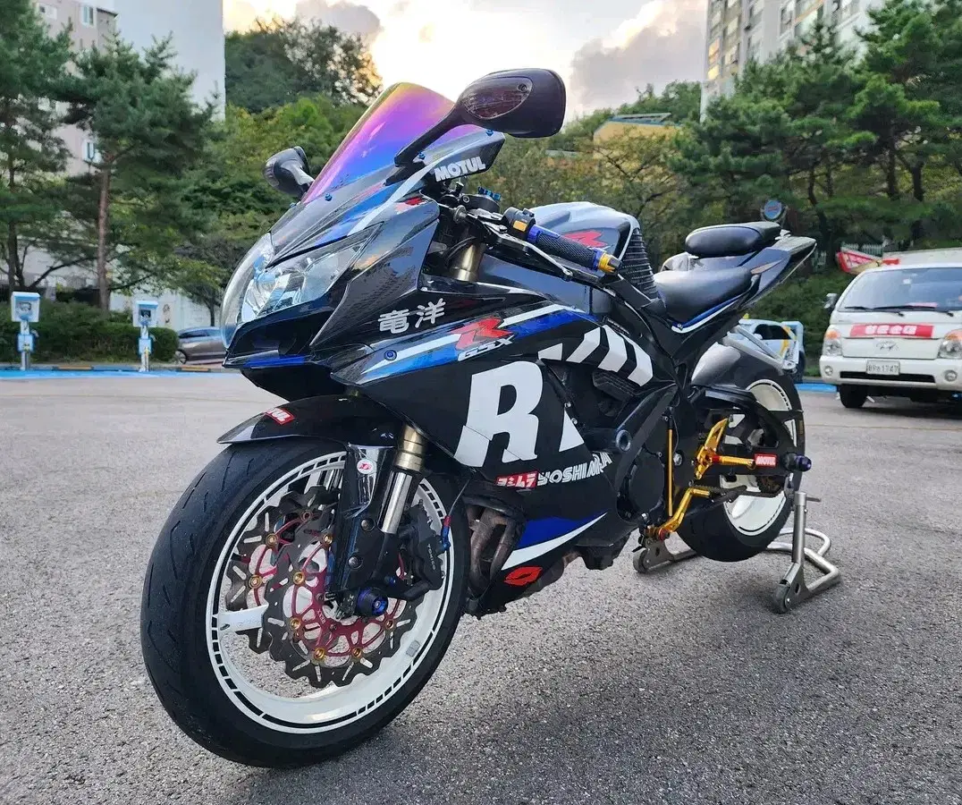 스즈키 GSX-R600 2008년식 불꽃 라이트 모델 미들급 바이크 판매