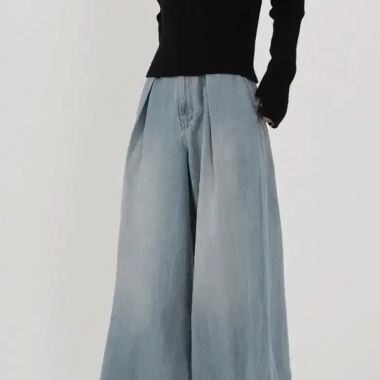 트리밍버드 트밍 ISKO wide denim pants