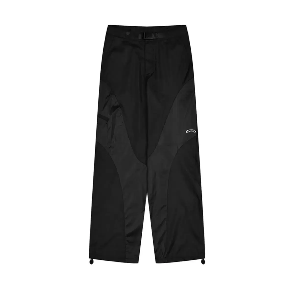 three colorway slit belt pants - black