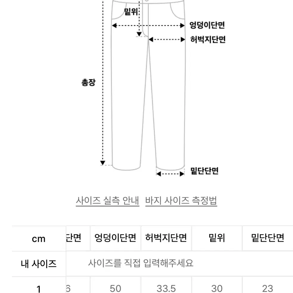 오도어 데님 2사이즈