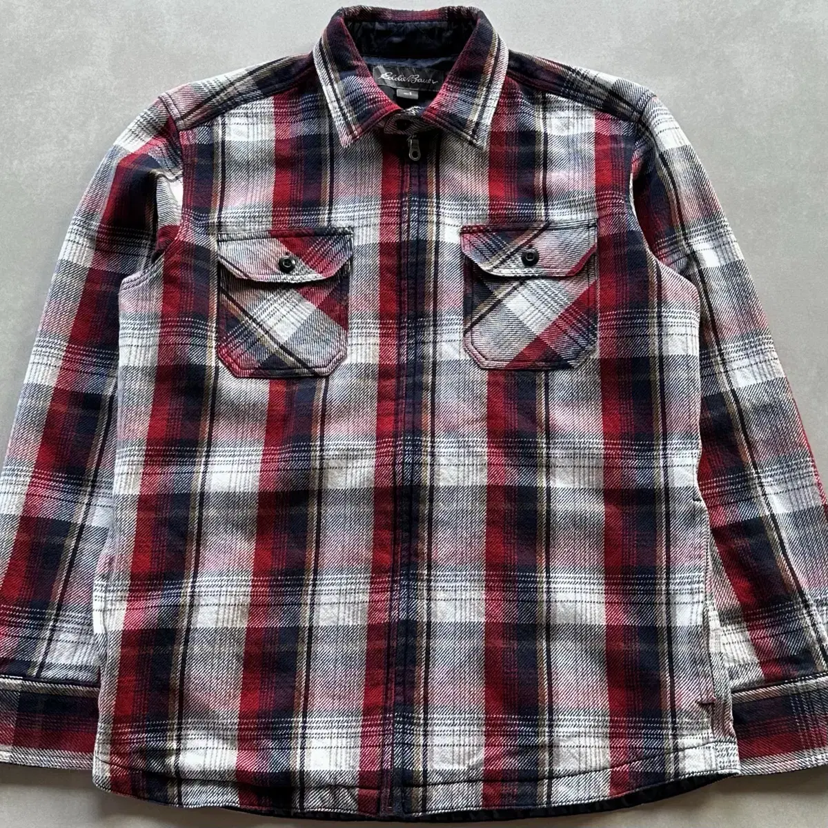 [S-M] Eddie Bauer Flannel Shirt Zip Up