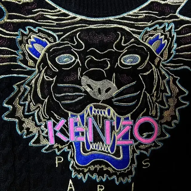 [L,100](정품)겐조 kenzo 여성 울 니트 블랙