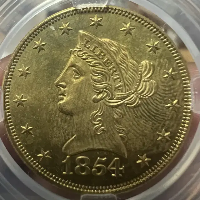 1854년 USA 10달러 금화