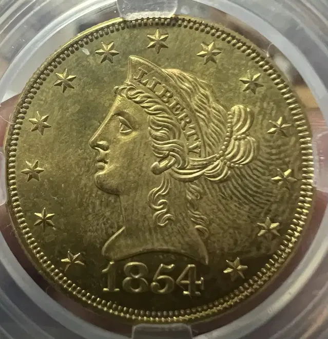 1854년 USA 10달러 금화