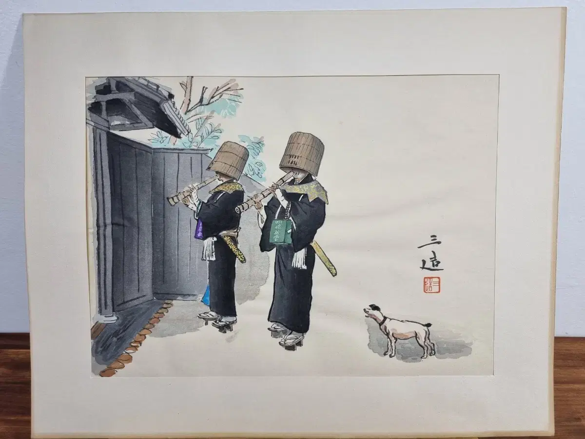 Wada San Jo - Zen Buddhist print from the Bōhua sect