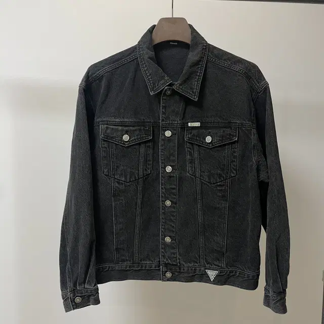 (100) 90s Guess 게스 진스 흑청 데님 자켓