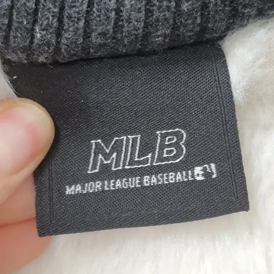 MLB 양털 후드집업 90 차콜