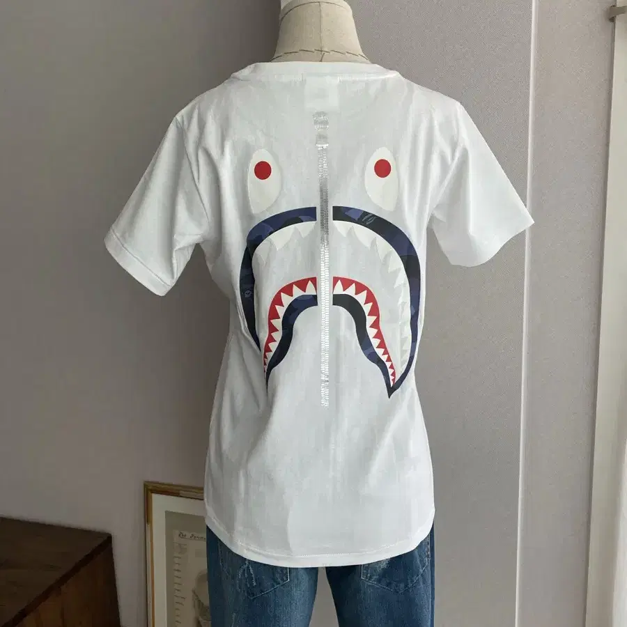 BAPE WGM Shark T-Shirts White(XS,미착용)