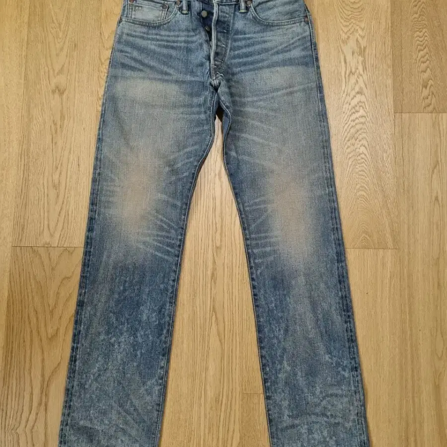 RRL low straight 셀비지 데님