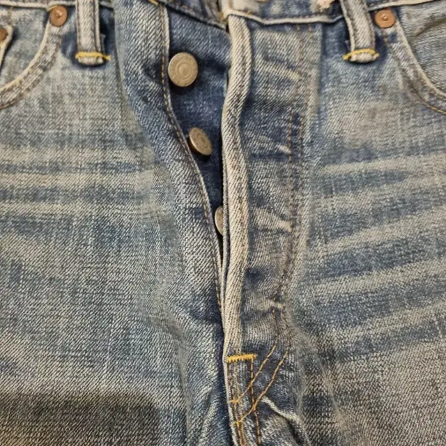 RRL low straight 셀비지 데님