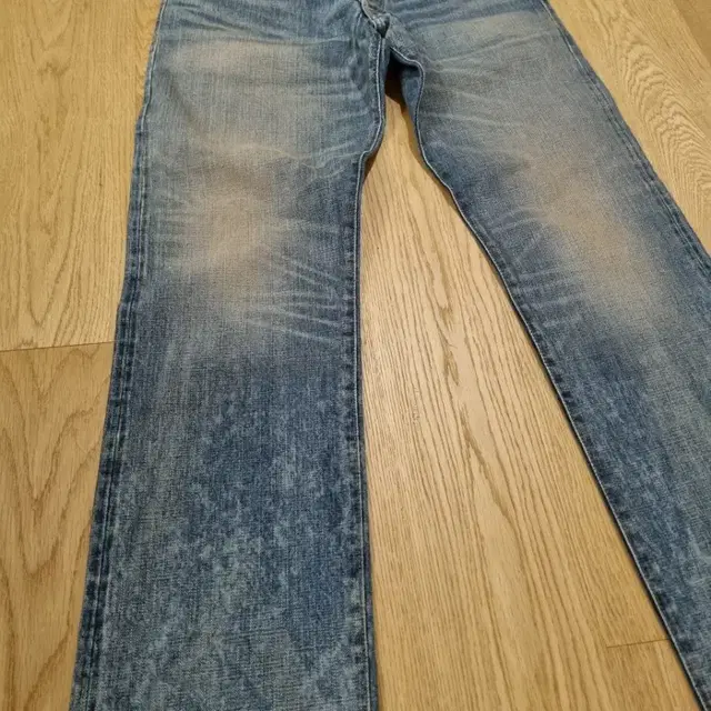 RRL low straight 셀비지 데님