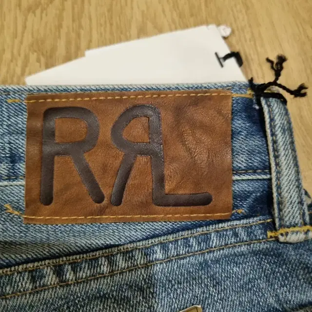 RRL low straight 셀비지 데님