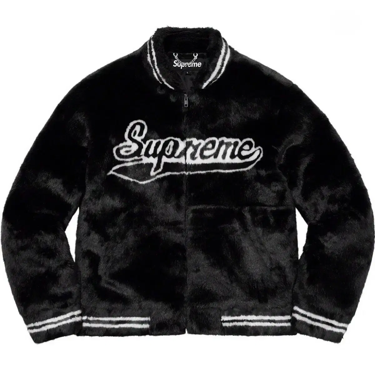 [M]Supreme 20SS Puffer Varsity Jacket Black