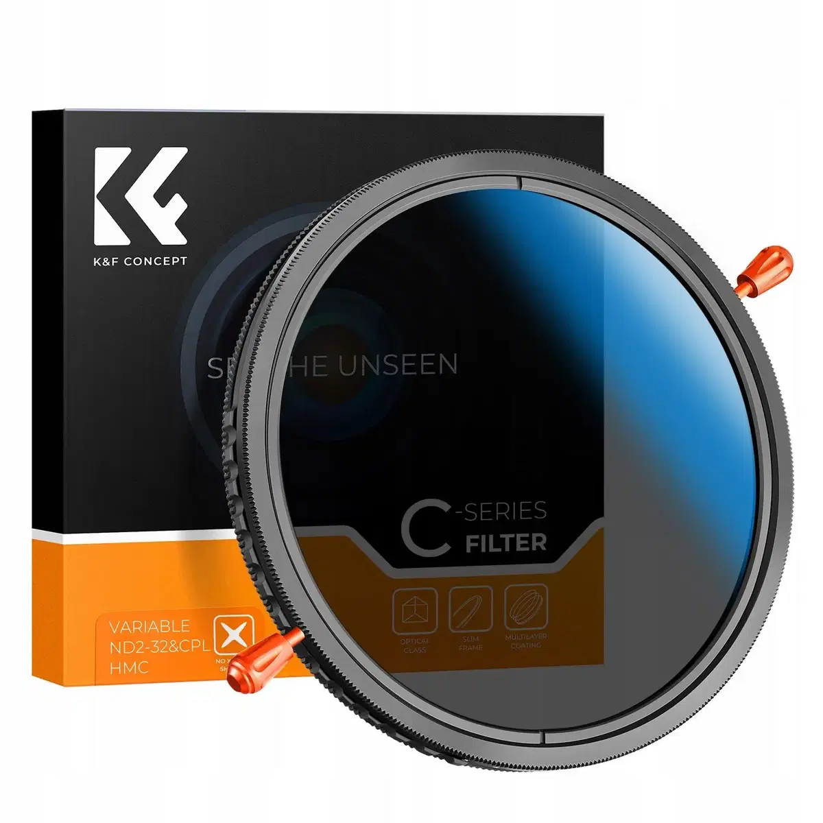 K&F 72mm NANO-C Variable ND2-32+CPL 2in1 Filter