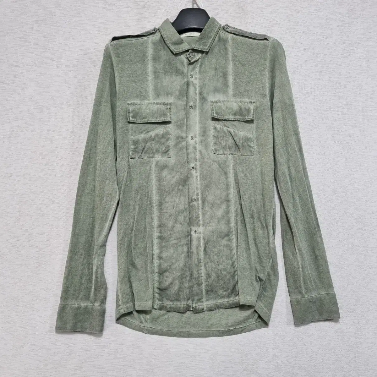 Panikale Washed Intermittent Shirt Unisex95ㅡ1008