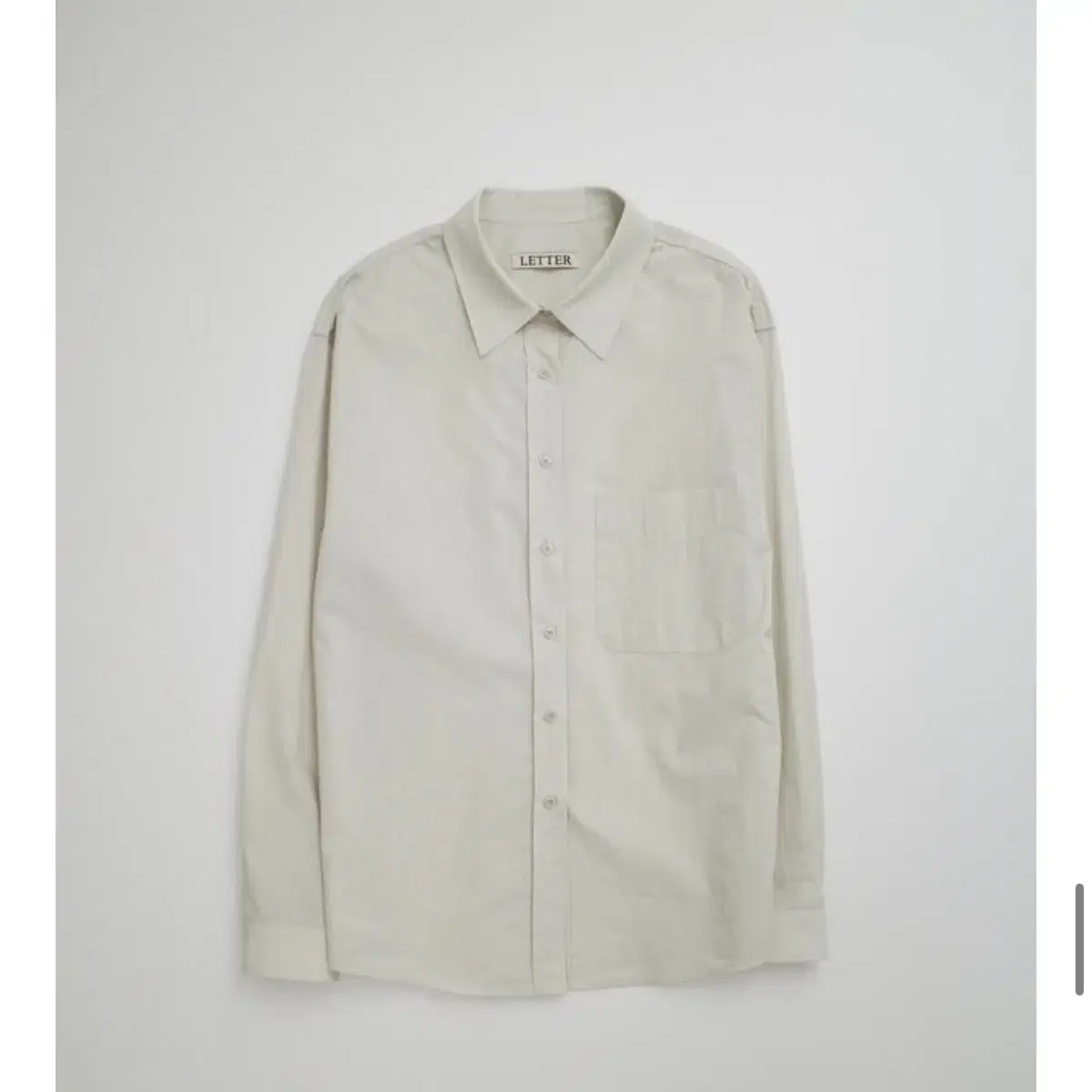 LETTER 샵레터 셔츠 paper shirt(pale green)