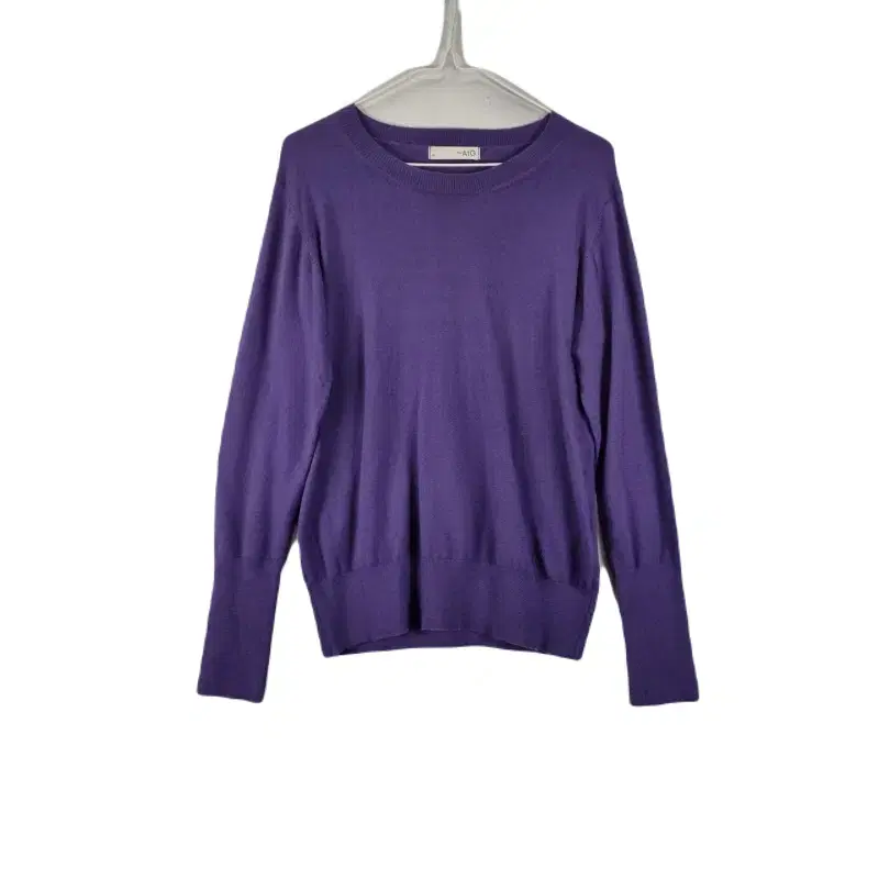 E4303 ATG W90 Purple Round Plain Long Sleeve Knit/Dirk