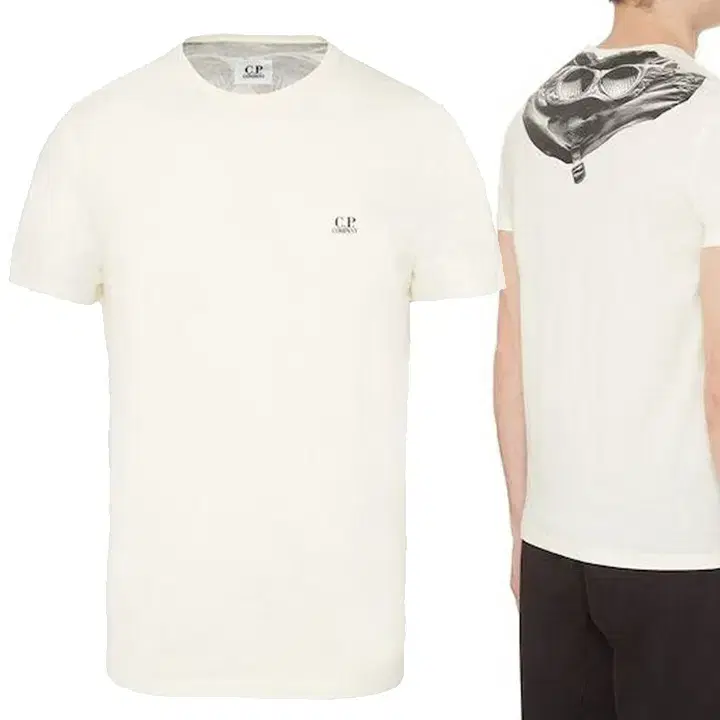 [CP Company]Goggles Printing T-shirt 05CMTS078A 005100W 103