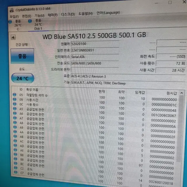 WD blue ssd 500gb