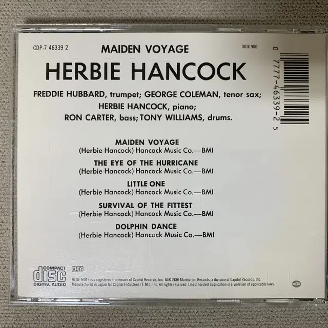 [CD] Herbie Hancock - Maiden Voyage