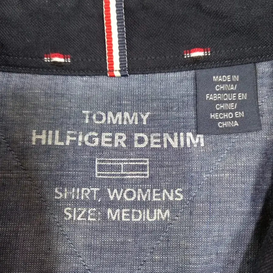 M95 Tommy&Hilfiger 면 긴팔셔츠 네이비 M-670