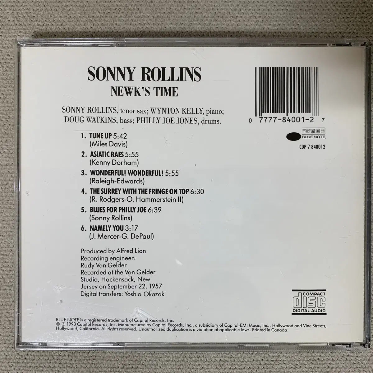 [CD] Sonny Rollins - Newk's Time