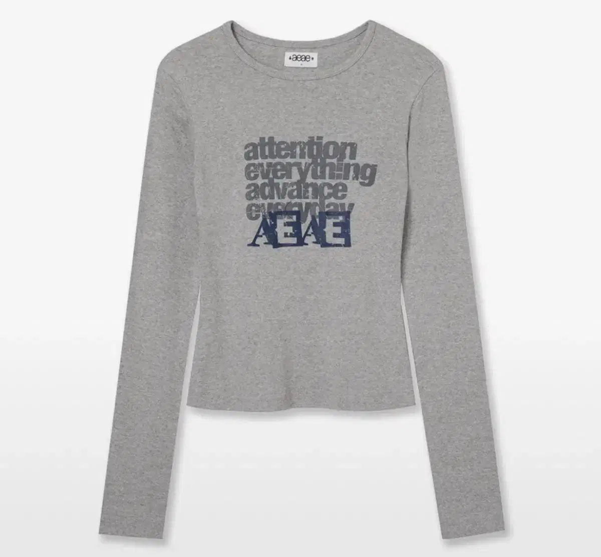 AEAE Attention Long Sleeve Melange Gray Sell