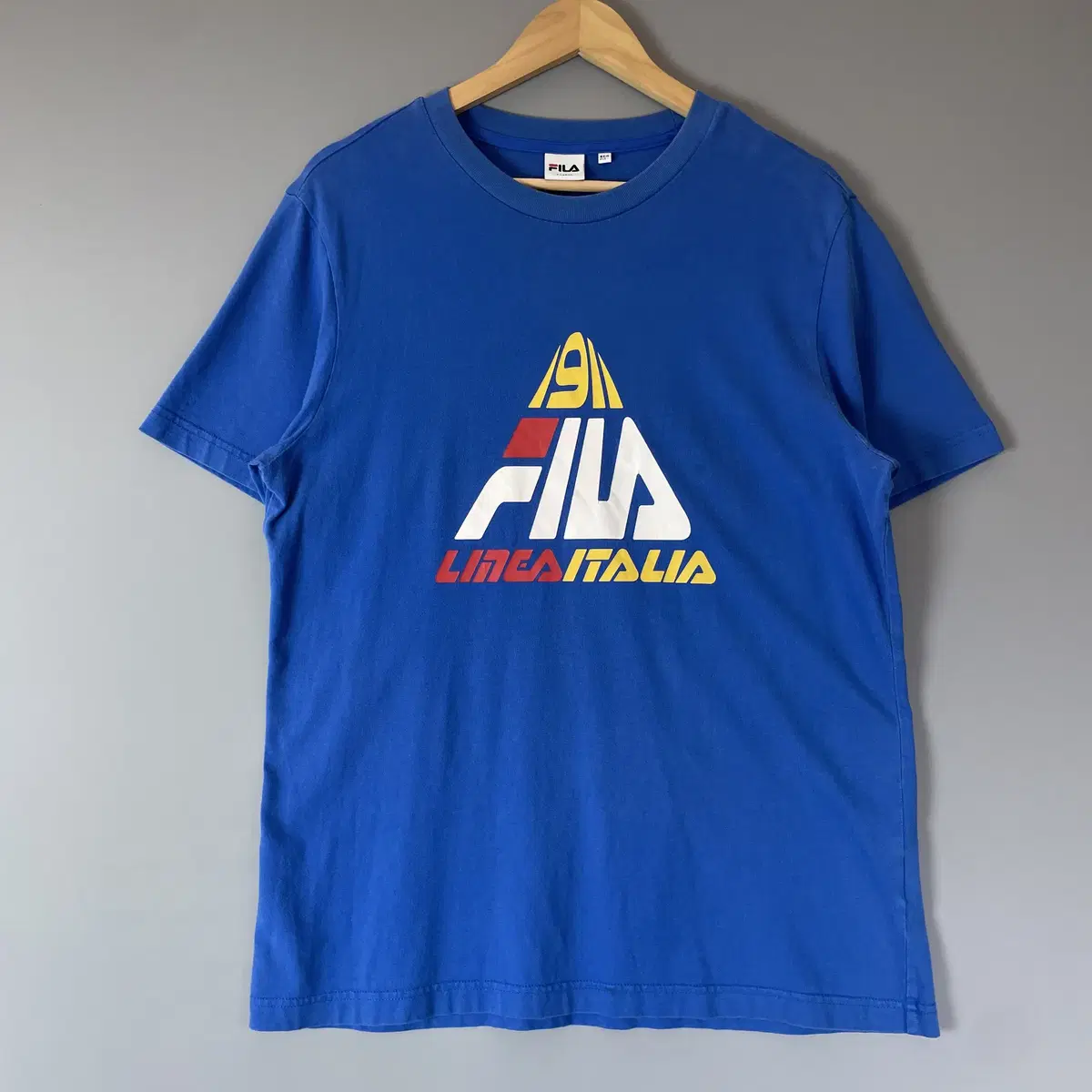 FILA 휠라 블루 프린팅 반팔 티셔츠 XL