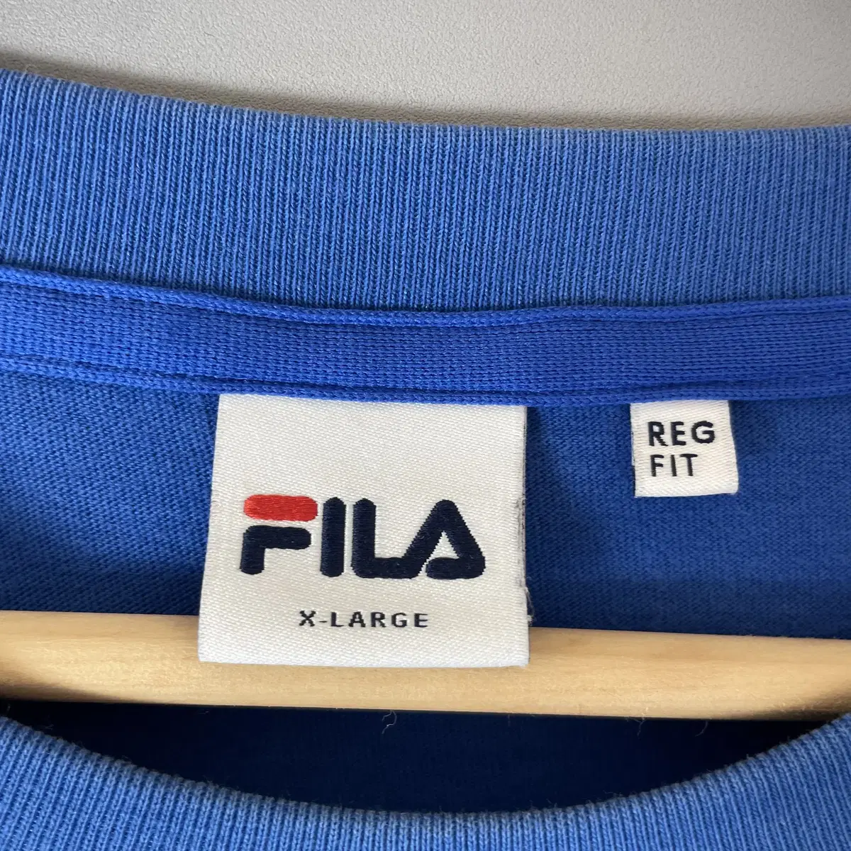 FILA 휠라 블루 프린팅 반팔 티셔츠 XL