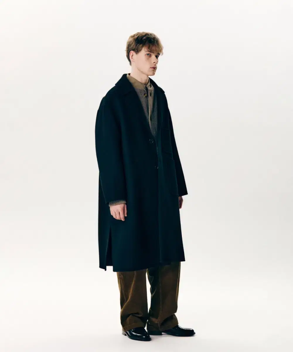 Espionage Double Wool Coat Black