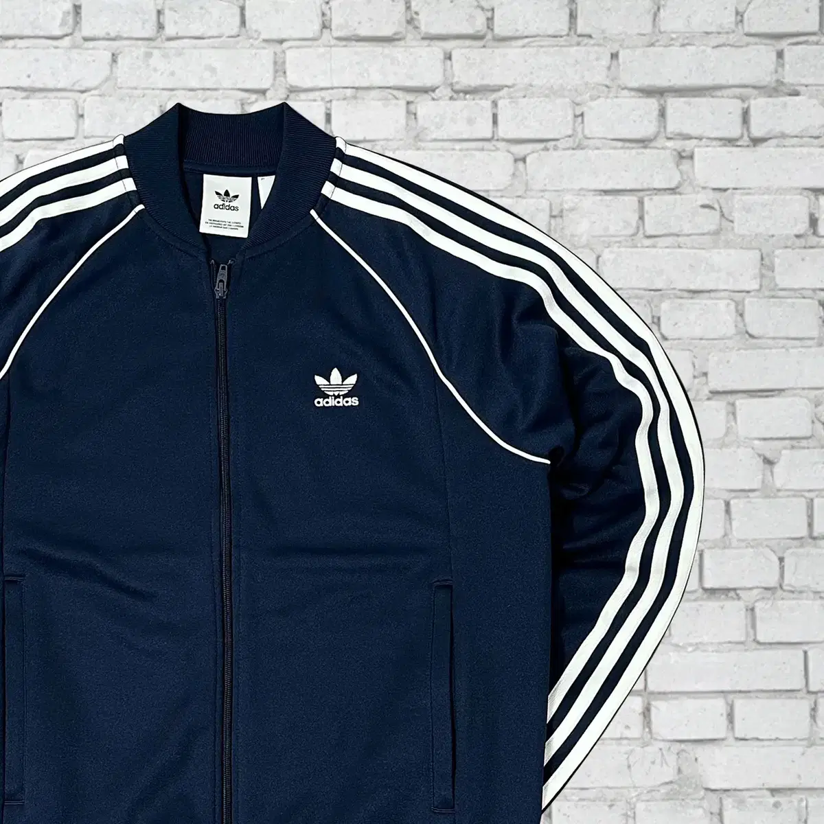 (1354) Adidas New Superstar Jersey Navy XL