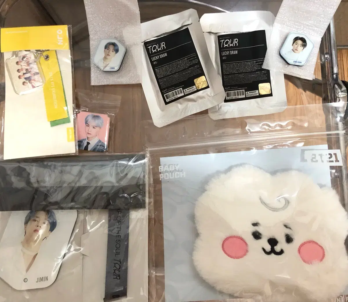 BTS official goods and BT21 sold in bulk