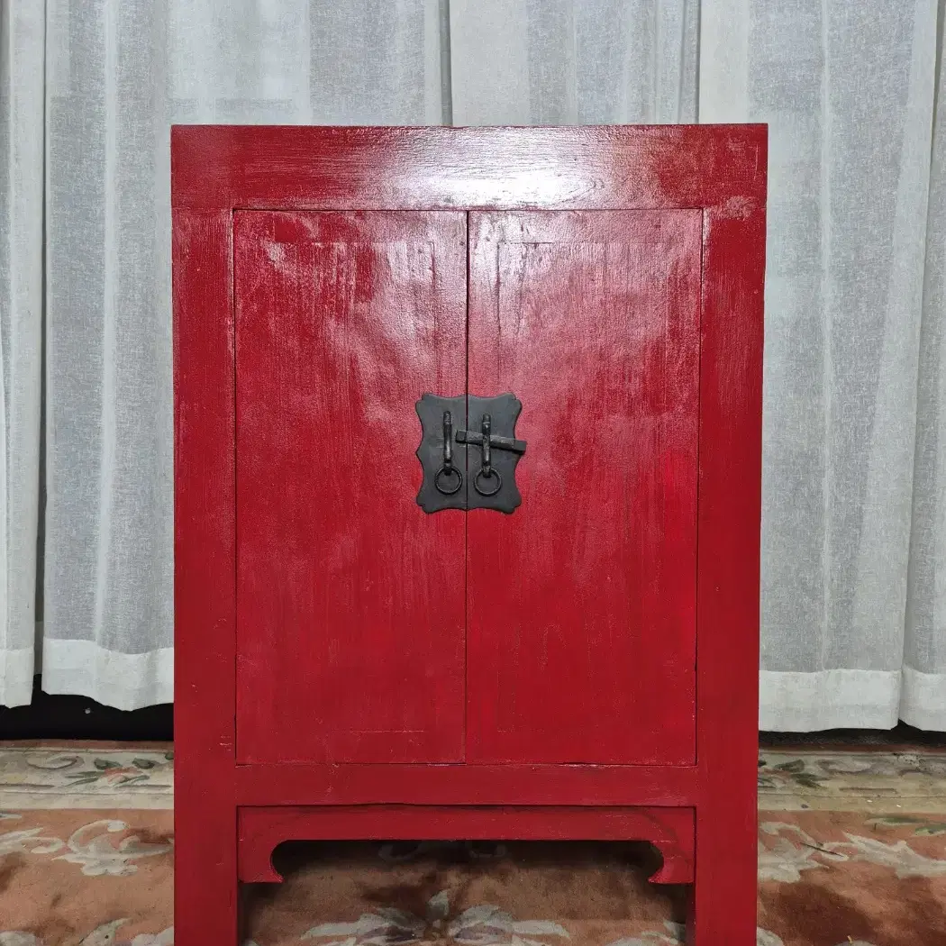 빈티지 chiness style red cabinet