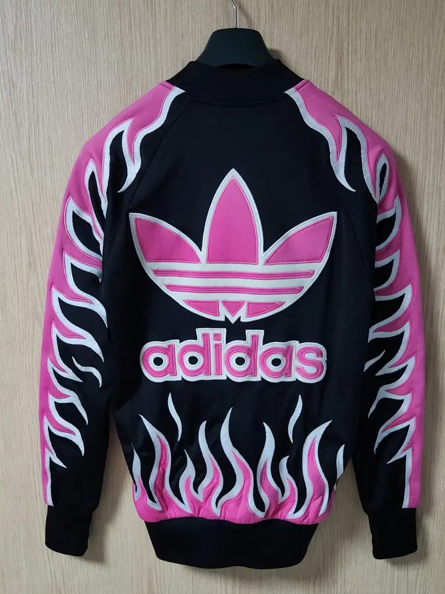 (Shot) Adidas Jeremy Scott Flame Jersey Track Top