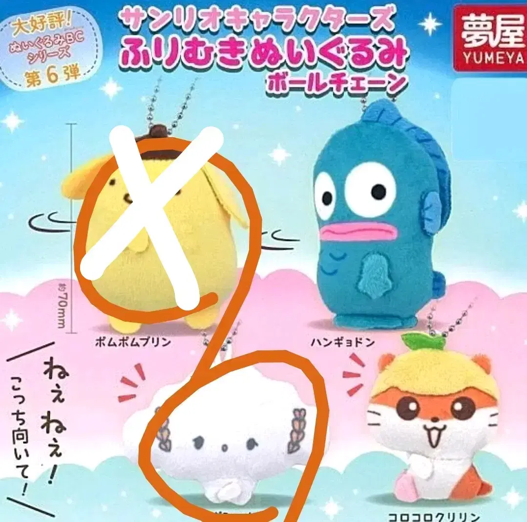 !Discount for this zuu week only!Looking back at Sanrio Furimuki doll keyring Gacha