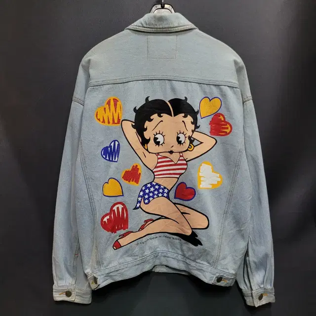 Betty Boop 베띠붑 90's 빈티지 아카이브 데님 자켓(무료배송)