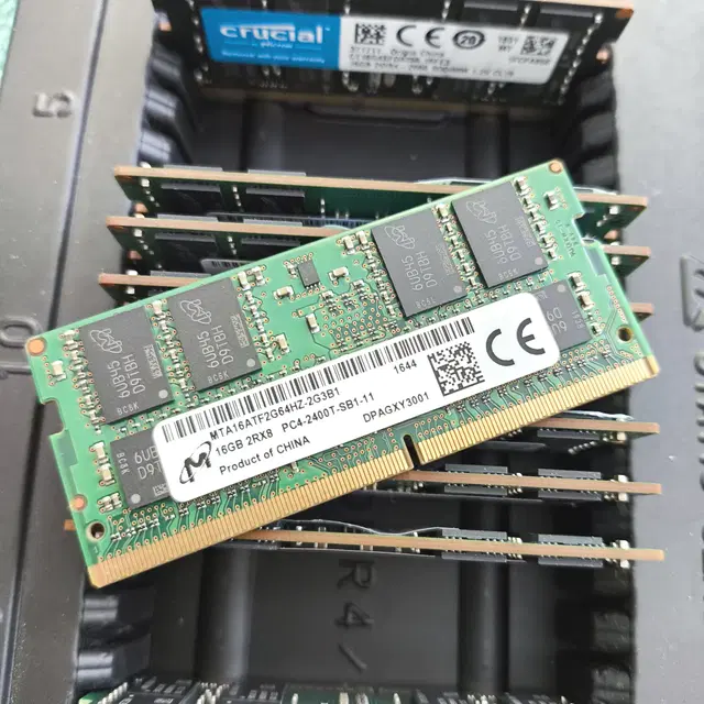 DDR4 16G 소딤 노트북용 램 마이크론 수량 보유