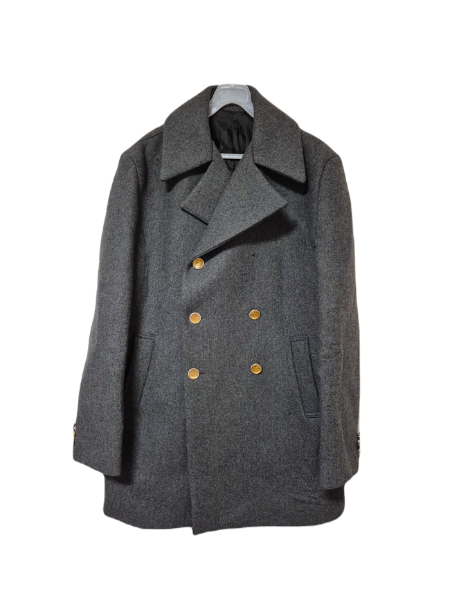 Men's double-breasted H-line semi suit coat100