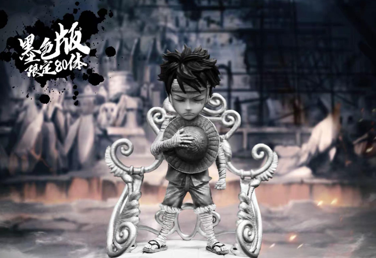 G5 3D2Y Luffy (Black & White Version Limited to 80pcs) ONEPIECE Resin Statues