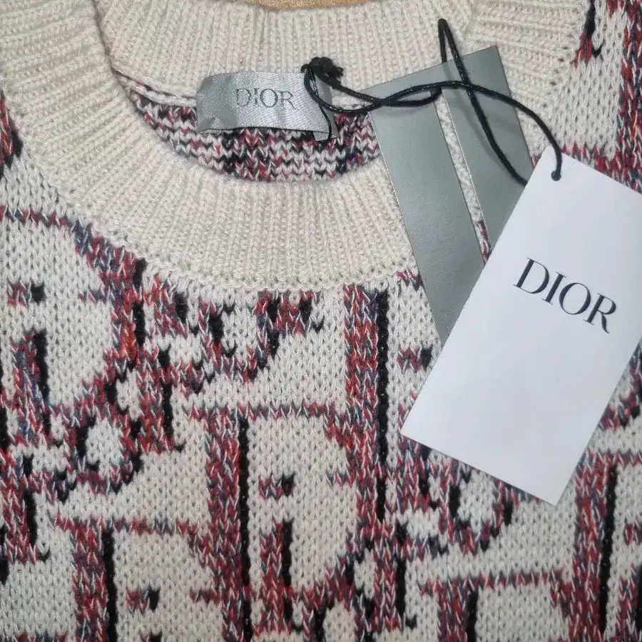 105)Dior/디올스투시/오블리크콜라보 니트맨투맨/오버핏