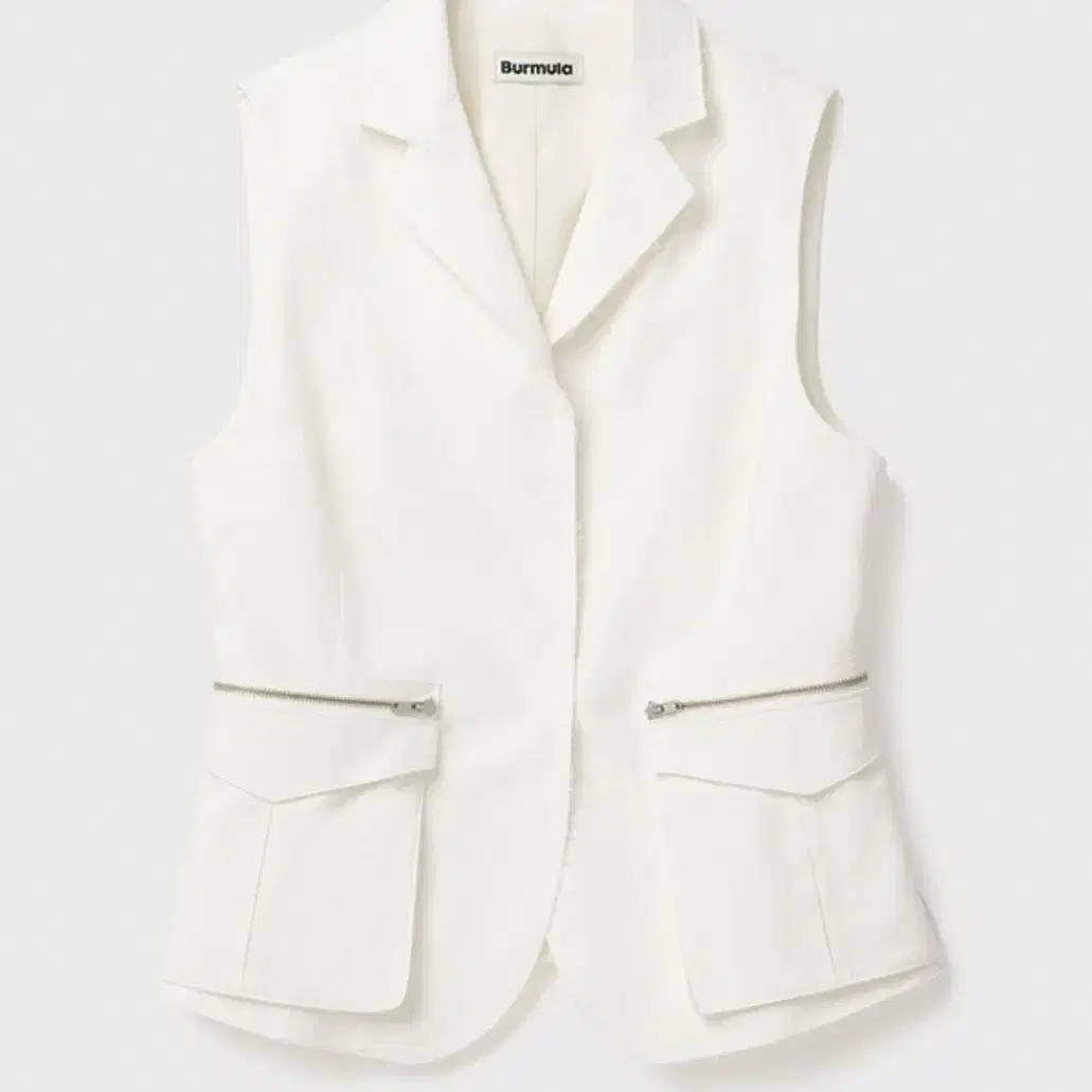 버뮬라 HOURGLASS POCKET VEST (WHITE)