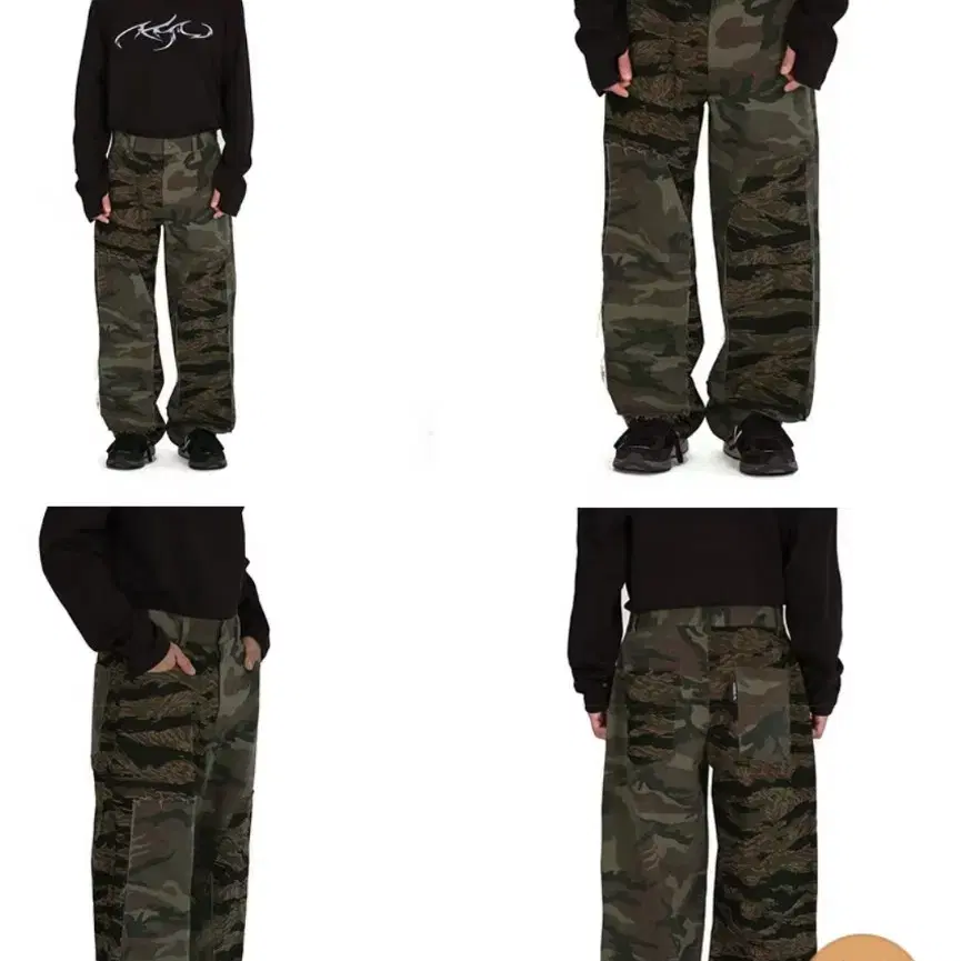 아조 Twofold Camouflage Pants [KHAKI]