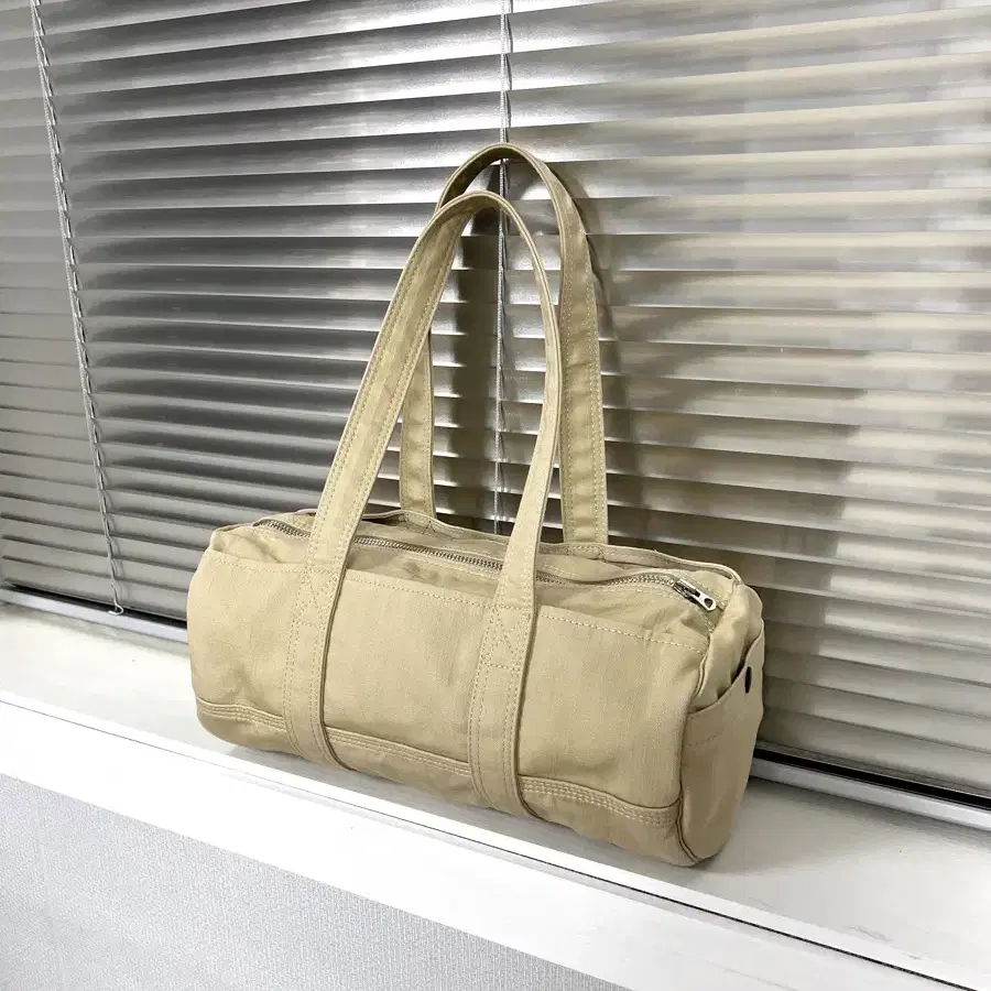 PORTER-CANVAS BOSTON BAG M(Beige)포터 보스턴백